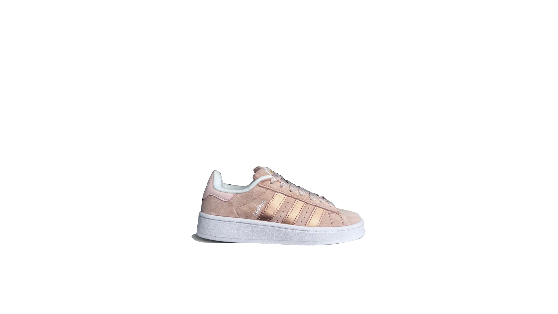Ladies Pink Addidas Campus Sneakers