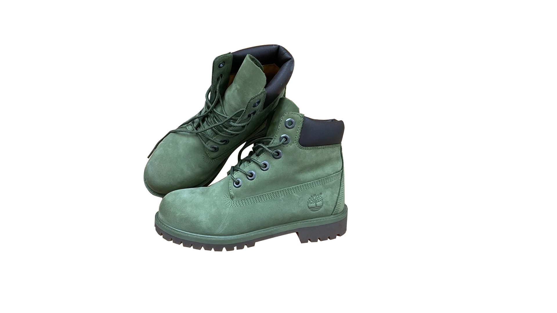 Dark Green Timberland Boots